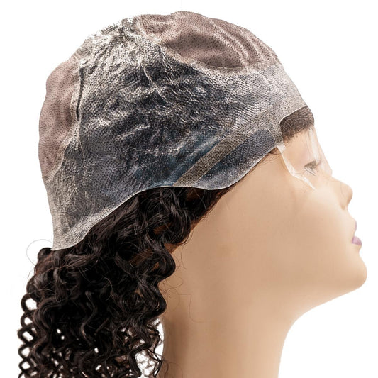 Curly Silicone Skin Medical Wig