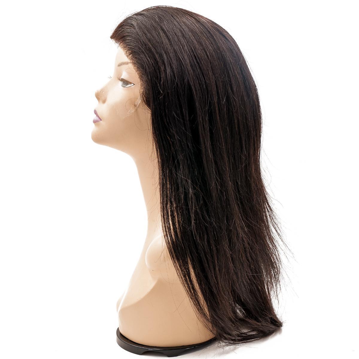 Straight Mono Lace Front PU Medical Wig